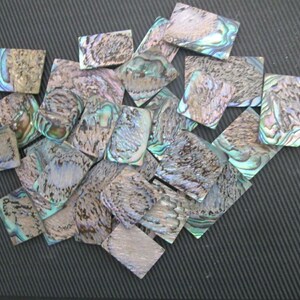 1oz Green Paua Abalone &quot;Heart of the Shell &quot; Inlay Blanks 0.06&quot; Thickness.pieces guitar