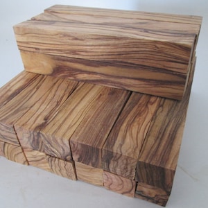 200 PREMIUM QUALITY ~ Bethlehem/ Holy Land FIGURED Olive Wood Pen turning Blanks