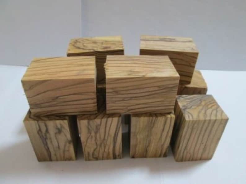 6 pcs Exotic Bethlehem OLIVE WOOD Bottle Stoppers Turning Blanks W COLORS.pen
