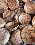Bethlehem / Holy Land  Olive Wood Bowls / Dishes: Handmade , 3.75" in diameter. Free of Defects product logo