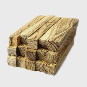 15 PREMIUM QUALITY ~ Bethlehem/ Holy Land FIGURED Olive Wood Pen turning Blanks. olivewood