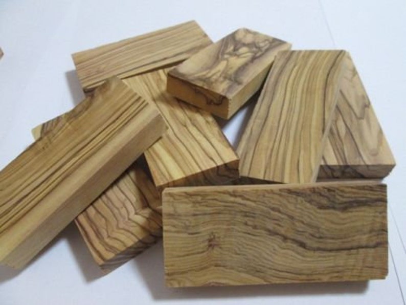 Genuine Bethlehem Olive Wood Knife Scales/ Blanks 10 Pieces Etsy