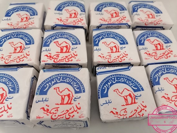 6 Bars Authentic Nablus Olive Oil Soap – Traditional Virgin Oil Cleanser