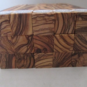 10 Exceptional Bethlehem Olive Wood Pen Turning Blanks  with Extreme Figure . Dark Grains