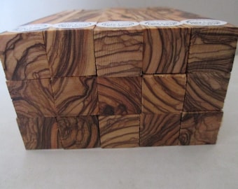 10 Exceptional Bethlehem Olive Wood Pen Turning Blanks  with Extreme Figure . Dark Grains