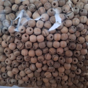 Holyland olive wood UNPOLISHED / UNTREATED beads .Various Sizes and Quantity /premium quality olivewood /Choose size and Quantity 80-100 Beads X 8mm