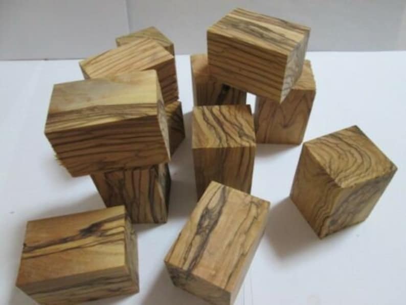 6 pcs Exotic Bethlehem OLIVE WOOD Bottle Stoppers Turning Blanks W COLORS.pen