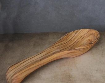 手作りオリーブウッドスプーンレスト：ベツレヘムサービングレードル