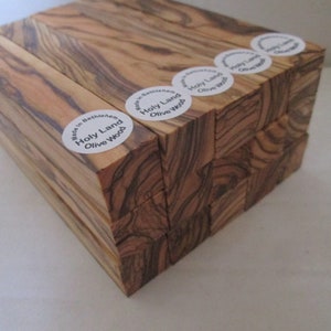 Exceptional Bethlehem Olive Wood Pen Turning Blanks  with Extreme Figure . Lot of Grains