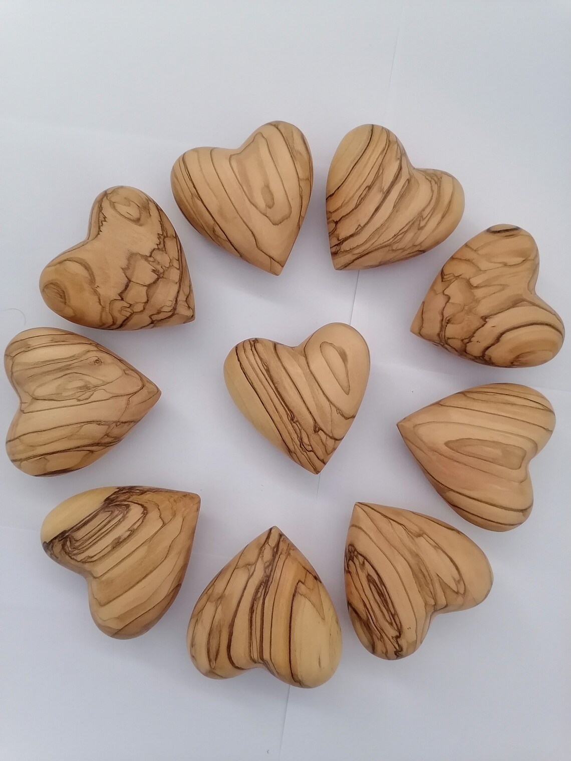 Bethlehem Olive Wood Handmade Hearts. Olivewood Wedding Hearts Etsy