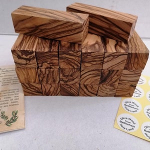 20 Exceptional Bethlehem Olive Wood Pen Turning Blanks with Extreme Figure . Dark Grains  ~  2 1/2&quot;  length