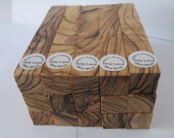 10 Exceptional Bethlehem Olive Wood Pen Turning Blanks  with Extreme Figure . Dark Grains