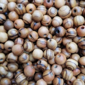 Holyland olive wood MATTE Paint beads.  Round in Various Sizes /Choose size and Quantity/ premium quality / LOWEST PRICES