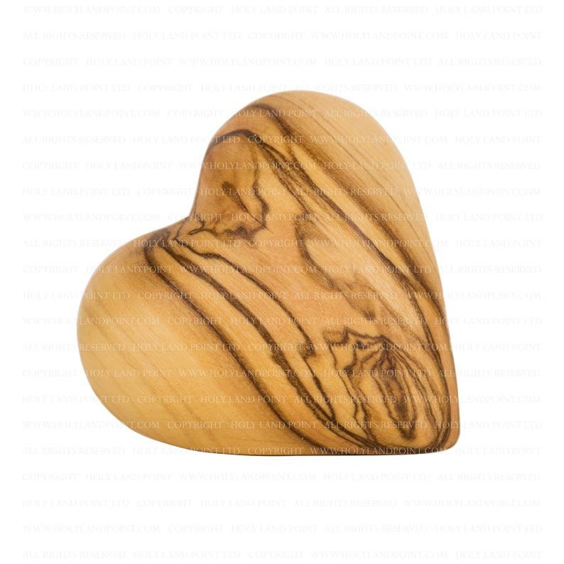 6 Olive Wood Hearts. Olive Wood Carved Hearts. Wedding Hearts Etsy