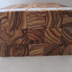 10 Exceptional Bethlehem Olive Wood Pen Turning Blanks with Extreme Figure . Dark Grains