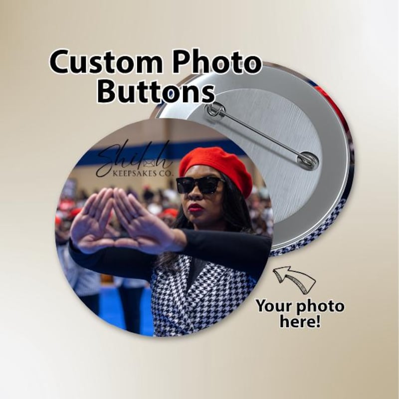 Personalized Photo Buttons - Etsy