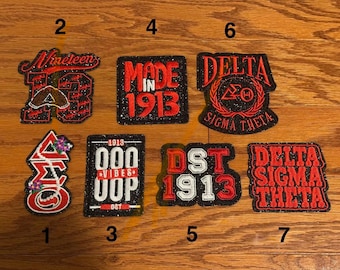 DST Inspired Glitter-Embroidered Patches | 1913 Patches | Junk Hat Patches | Jacket Patches | QUICK SHIP