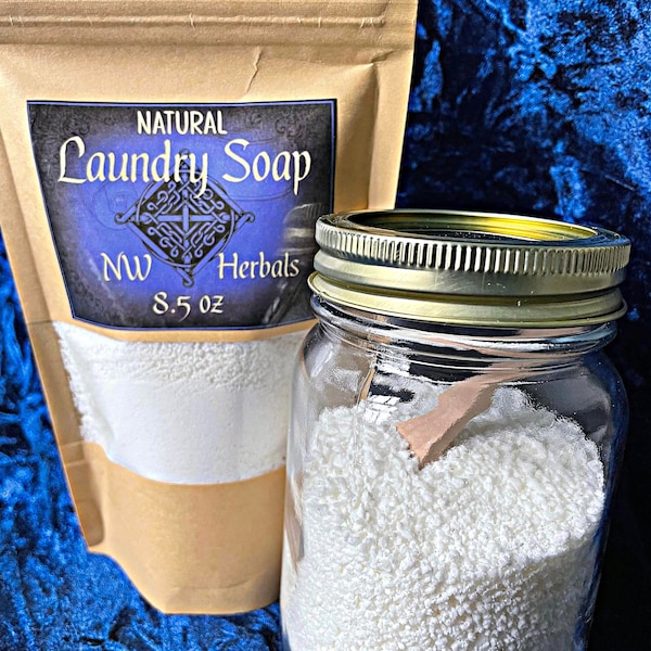 Laundry Soap All Natural, Dye Free, Scented with essential oil you choose, great for sensitive skin, better for the environment