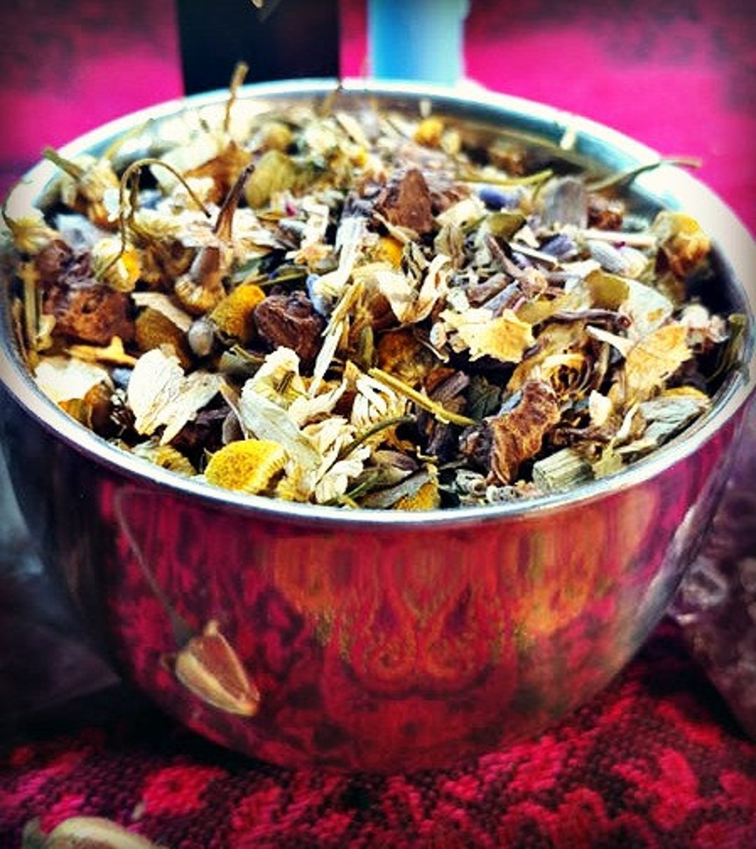 Chamomile, Lavender and Valerian Root Tea, Herbal Tea Blend, Tisane