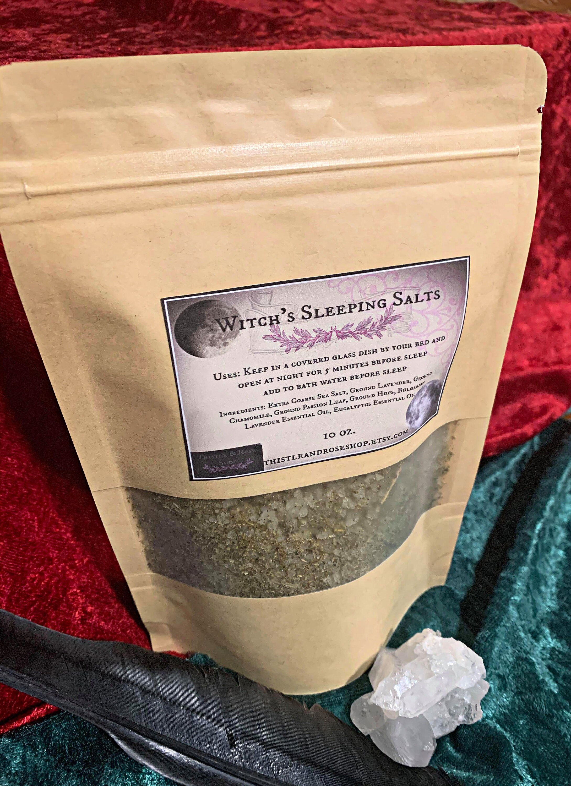 Witch's Sleeping Salts / Bath Salt Smelling Salt Relax Etsy