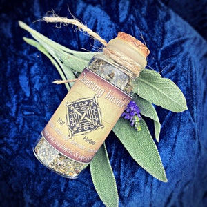 Cleansing Incense, loose leaf incense blend, all natural, spiritual cleansing, house cleanse, herbal incense