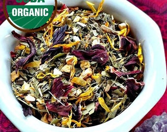 Witch's Brew Tea Blend / loose leaf tea / herbal tea and tisanes / organic herbs / all natural dried herbs