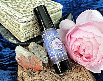 Pure Rose Parfumolie, met rozenbottelzaadolie, Ready to Wear Roll On, parfum op oliebasis, heksachtige geuren, bloemige geuren en geuren