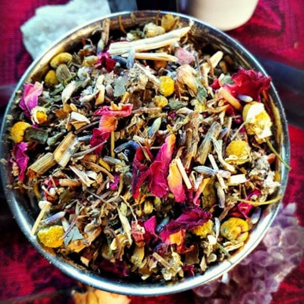 Rêves dans la brume Herbal Tea, herboristerie et thés, tisane, armoise et camomille, mélange de thé en vrac