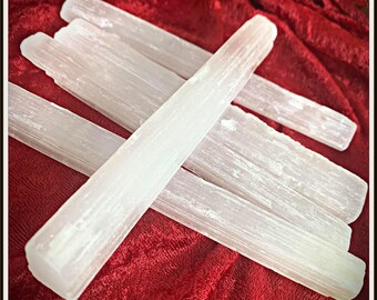 Selenite Crystal, large piece,  Cleansing Wand protection, 6 inch selenite natural and pure, crystals and stones, gypsum mineral