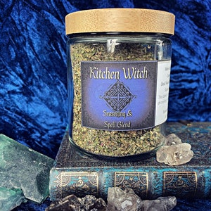 Kitchen Witch&#39;s Herbal Blend for Seasoning and Spells ~Organic Italian seasoning herbs, Floor Sweep, Witchcraft herbs, herbs and spices