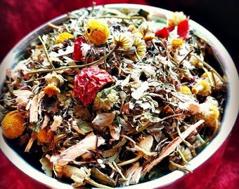 Eucalyptus peppermint tea, herbal loose leaf tea,  tea blends, organic herbs,  tisane