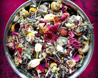 Wild Meadows Herbal Tea Blend ~ Witch's Tea / Kitchen Witch kruidenthee blend / biologische kruiden / natuurlijke theeën