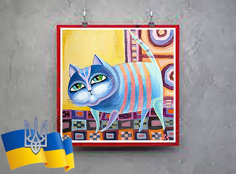 freedom ukraine download card for baby birthday postcard postcard poster pet postcards stores in ukraine pray for ukraine striped cat poster image 1