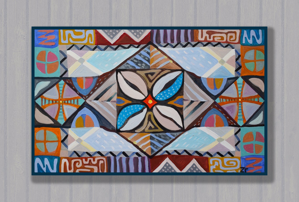 African wall painting African wall art oil painting Abstract Etsy