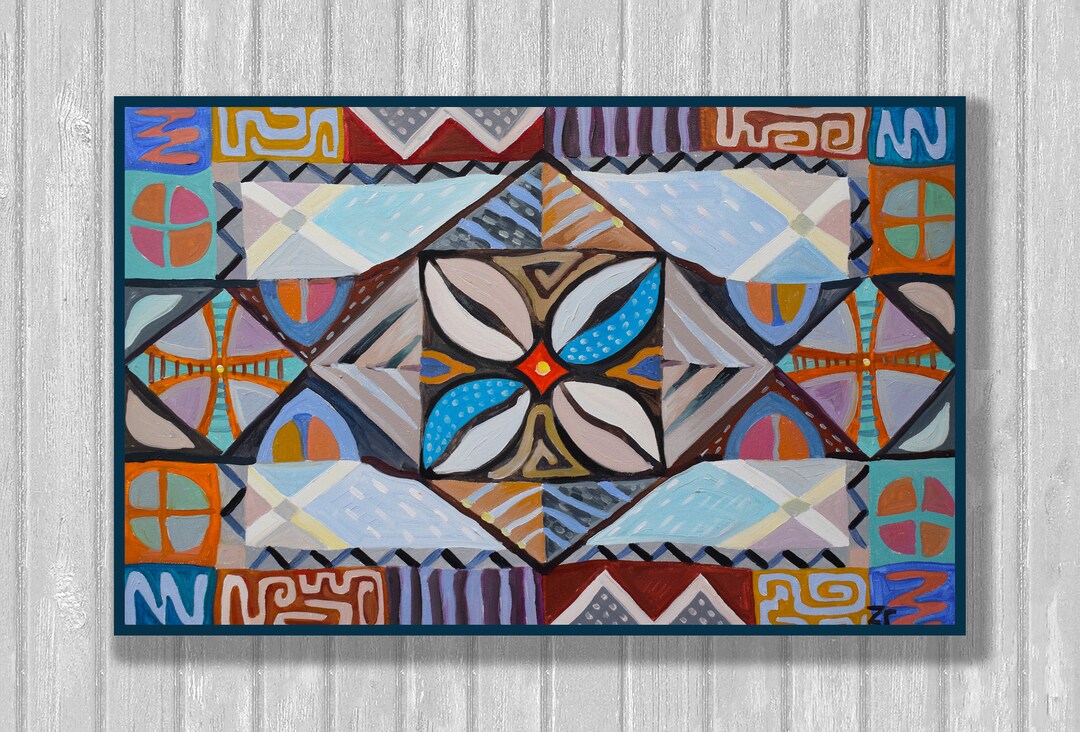 African Wall Painting African Wall Art Oil Painting Abstract Etsy