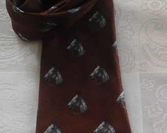 Tie silk horses vintage