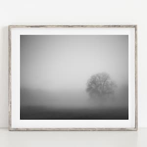 black and white photography fog print black and white prints, black and white landscape photography road photography minimalist wall art