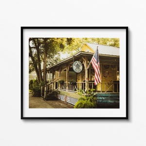 Fernandina  Beach Florida  green turtle pub Airbnb Vrbo beach house ocean print gift for him Amelia Island print Fernandina Beach art