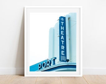 Port St Joe Theater Photography Print, Coastal Wall Art