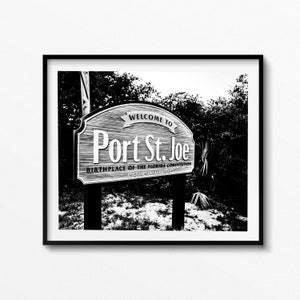 Port St Joe Florida sign art coastal Florida