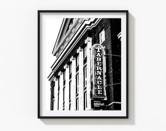 Atlanta the Tabernacle Atlanta music black and white musician gift venue dad gifts mom gifts anniversary