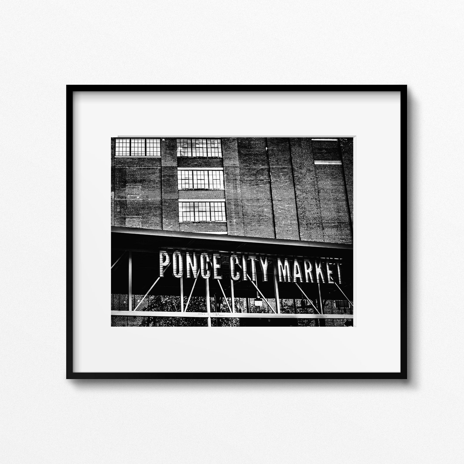 Atlanta Photography Print Atlanta Wall Art Black and White Etsy