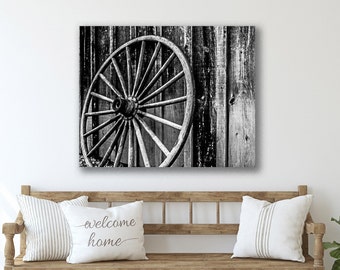 Farmhouse wall art, farmhouse print, wagon wheel print,barn art, wall art, modern farmhouse style, rustic country wall decor