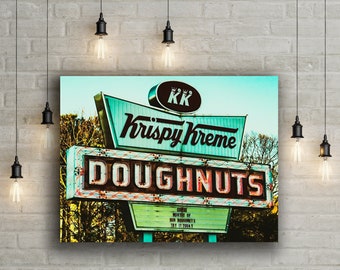 Kitchen wall art,  kitchen art print, Atlanta Photography, ponce, doughnut, coffee, color photography print