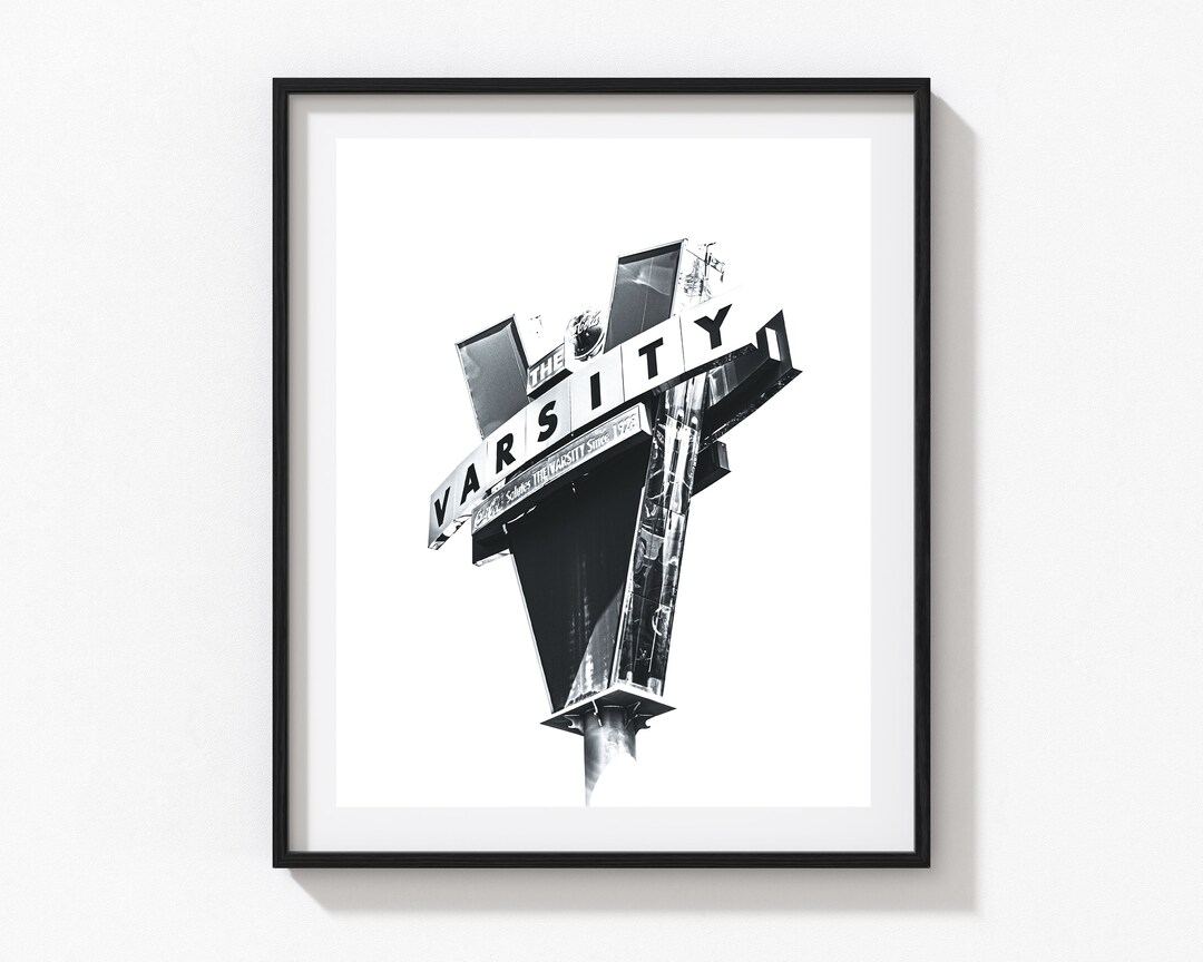 Atlanta Photography Art Varsity Georgia Tech Atlanta Wall Art - Etsy