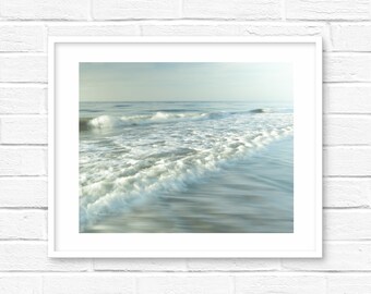 Ocean print waves Beach Print Blue Ocean blue teal Ocean Wall Art Ocean Photography Waves Print Large Wall Art Beach Beach Decor Coastal