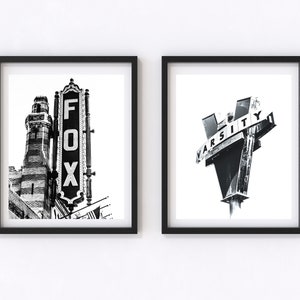 Atlanta Prints Atlanta wall art Atlanta Georgia photography print black and white Atlanta print