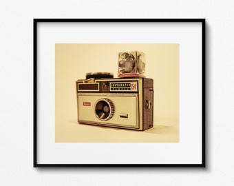 camera vintage Kodak vintage camera print canvas print of camera