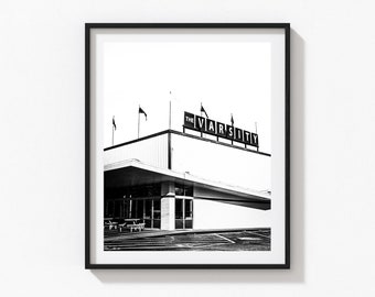 Athens varsity kitchen art print black and white print vertical print vintage varsity vintage diner classic diner Athens Georgia alumni