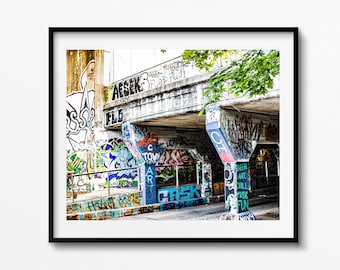 Atlanta Graffiti Art Print, Krog Street Tunnel Urban Decor